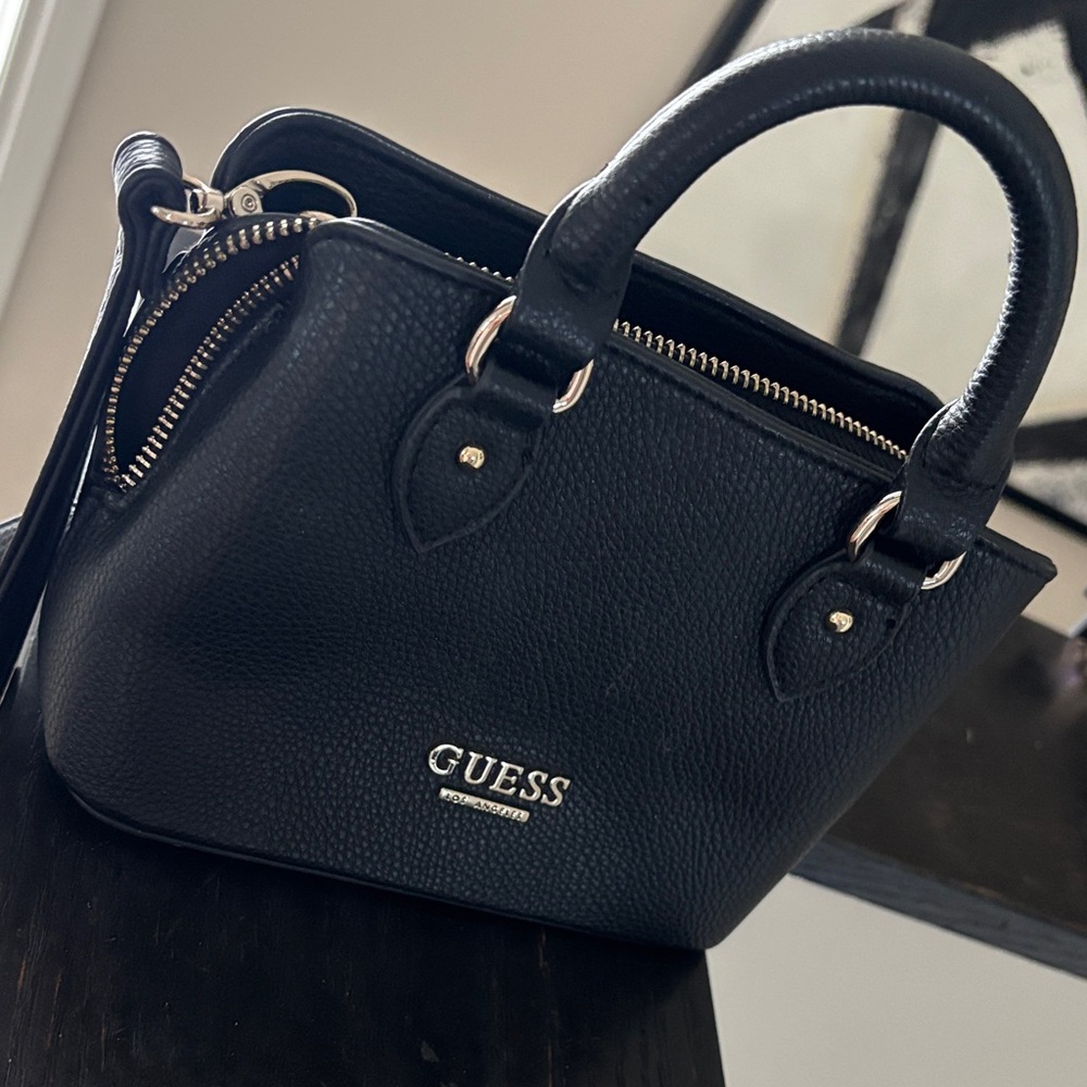 GUESS Black Mini Satchel Crossbody bag